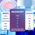 thumbnail image 4 of Braincept Advanced Formula Brain Support Pills Maximum Strength Supplement Brain Cept 60 Capsules, 4 of 8