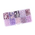 thumbnail image 2 of 5 Cuentas De Semilla De Cristal Para Hacer Joyas Cuentas Espaciadoras Para Manualidades Llavero De Cuentas Color Morado Macarena, 2 of 8