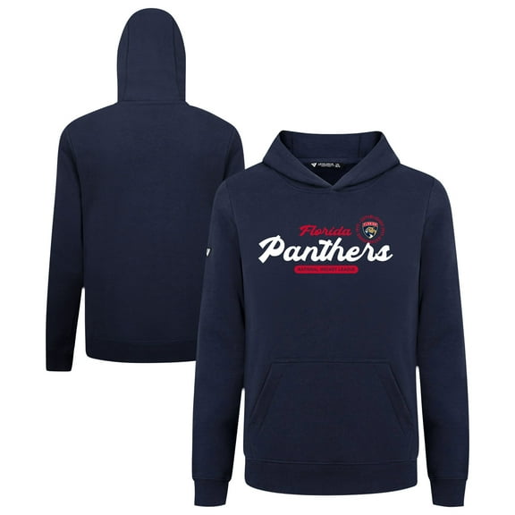 Youth Levelwear Navy Florida Panthers Podium Monument Pullover Hoodie