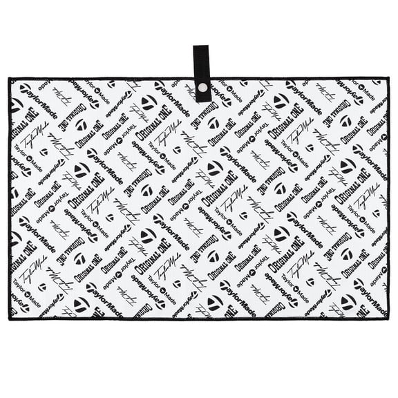 TaylorMade Golf Logo Microfiber Cart Towel Gray