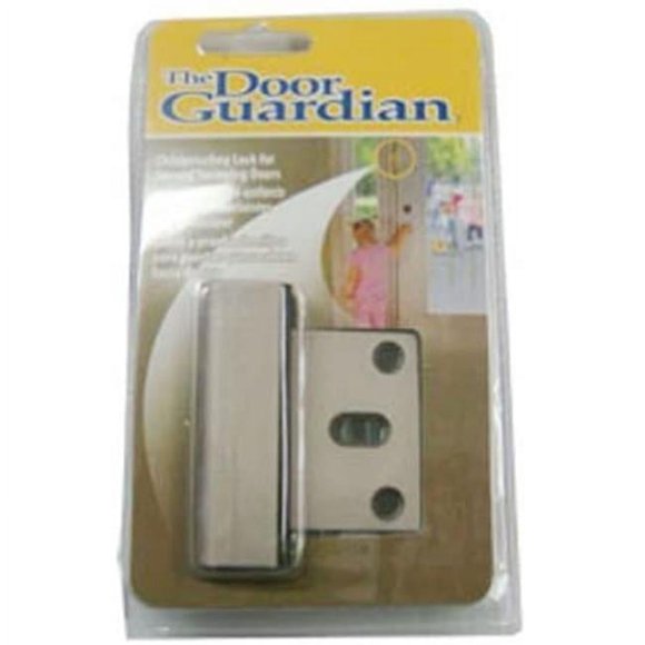 Door Guardian, verrou de sécurité intérieur, installation facile F-AUTO HARDWARE DOOR GUARDIAN CHROME
