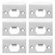 thumbnail image 1 of Cerradura de puerta, 6 piezas, pestillo con llave para tapa de placa de cierre, hebilla de lengüeta, accesorios de refuerzo, cerrojo de acero inoxidable, 1 of 6