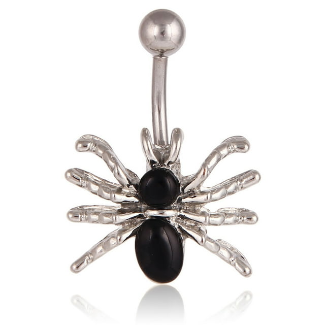 Women's Navel Ring Spider Design Belly Button Ring Body Piercing Jewelry