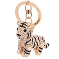 thumbnail image 2 of harmtty Decorative Key Chain Perfect Gifts Alloy Animal 3D Tiger Shape Keyring for Home,Golden, 2 of 8