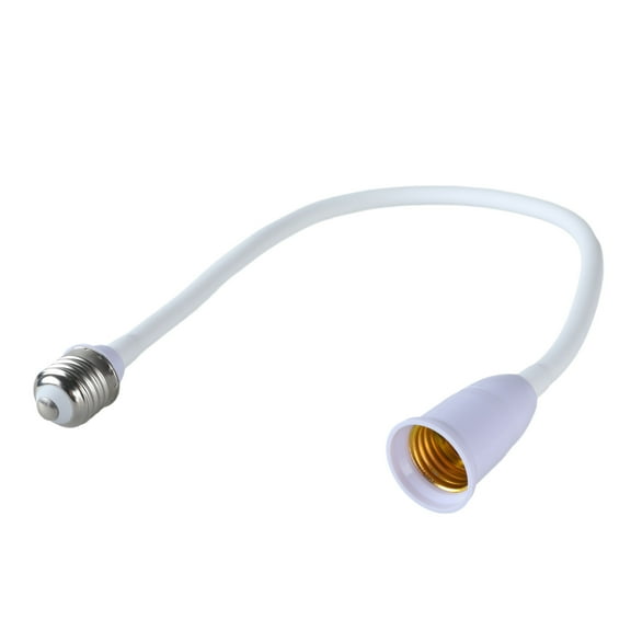UNTERING Extension Cord E27 to E27 Light Bulb Sockets Adapter with Flexible Goosenecks, Adjustable Extender for Home Lighting