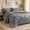Medium Gray, variant on Lipa King Comforter Set,7-Piece Bed in a Bag,All Season Bedding Set,Comforter,Flat Sheet,Fitted Sheet,Pillowcases and Shams,Medium Gray
