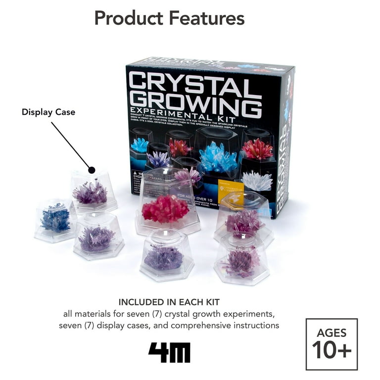 4M Crystal Growing Science Model Kit with 7 Experiments - Walmart.com