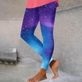 thumbnail image 1 of TaTaai Starry Sky Print Elastic Breathable Fashion Women High Waisted Yoga Leggings Stretchy Non-see-through Gym Workout Sports Casual Full Length Pants Gift, 1 of 5