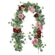 thumbnail image 3 of Arreglo floral de enredaderas artificiales, hebras versátiles de eucalipto sintético Rojo, 3 of 7