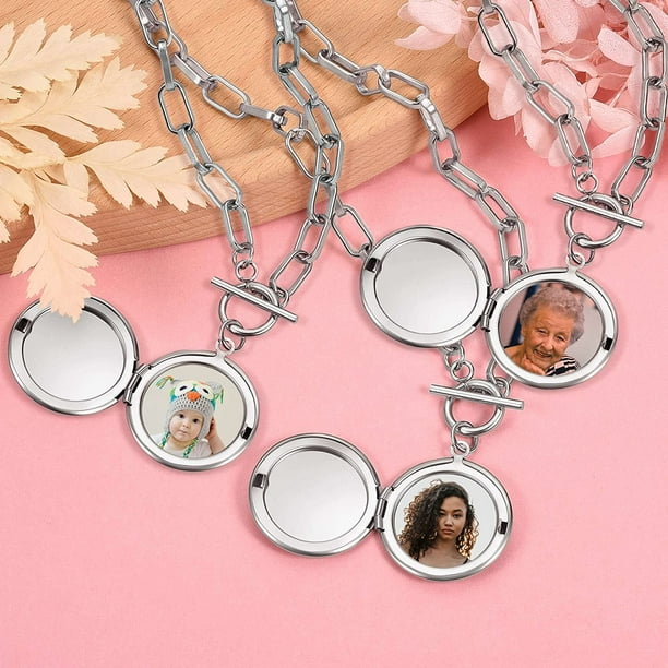 Engraved picture deals necklace walmart