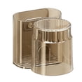 thumbnail image 2 of Linnome Toothbrush Rack and Mouthwash Cup No Drill Shelf Toothbrush and Cup Rack Bathroom Toothbrush Rack Wall Mounted 4.5x3.9x3.7 Inch Coffee, 2 of 6