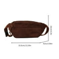 thumbnail image 3 of AOOOWER Fanny Pack Corduroy Waist Bag Travel Sport Bag for Girl Women Solid Color Crossbody Waist Pack Belt Adjustable Chest Bag, 3 of 21
