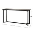 thumbnail image 6 of Uttermost Basuto Modern Iron Metal and Wood Console Table in Light Gray, 6 of 7