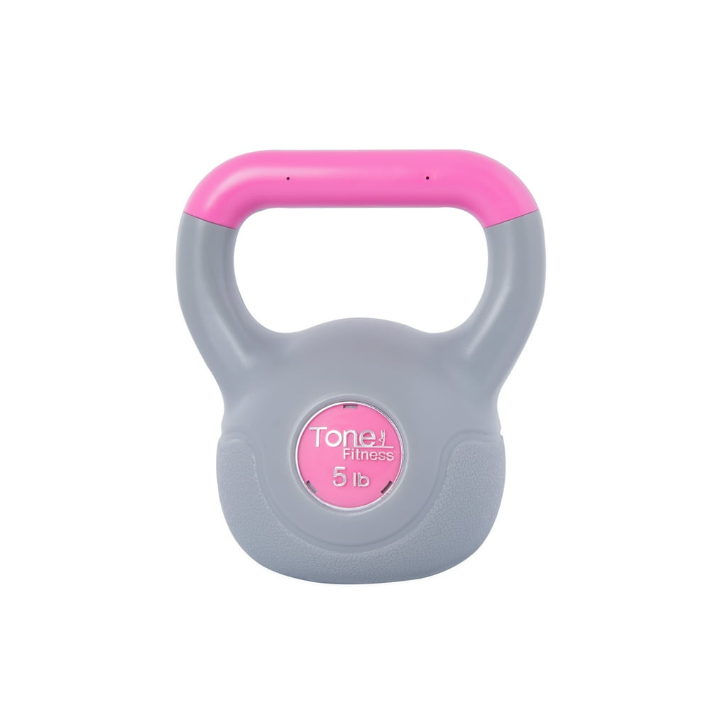 Tone Fitness Cement Filled Kettlebell, 5 Pounds