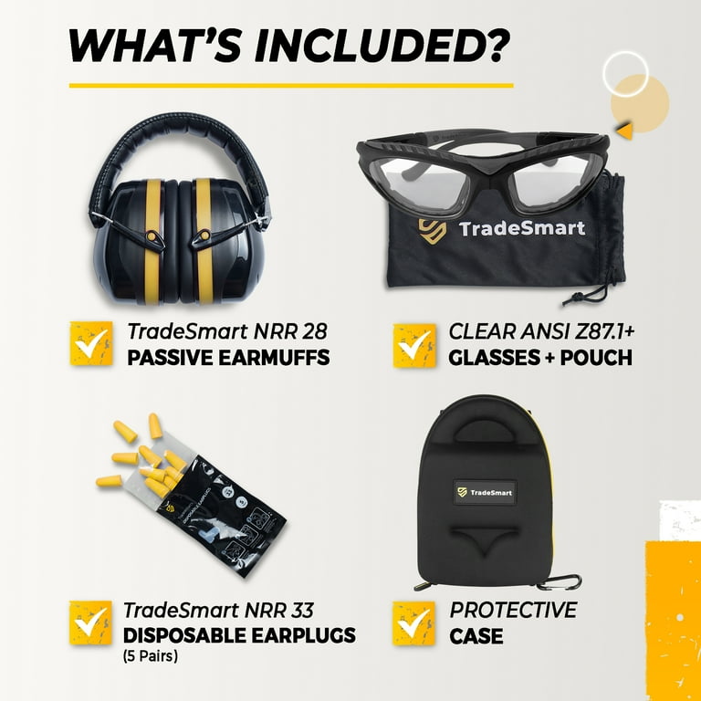 TRADESMART Hearing Protection for Shooting Range/Ear and Eye TRADESMART Hearing Protection for Shooting Range/Ear and Eye