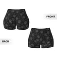 thumbnail image 5 of Picia Flying Dandelion Printed Workout Shorts for Women Seamless Scrunch Butt Lifting High Waisted Yoga Gym Booty Running Moisture-wicking Short Pants-Small, 5 of 9