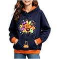 thumbnail image 2 of ZOYOEN Girls Halloween Graphic Hoodie- Cute Long Sleeve Pullover Funny Kids Sweatshirt 4-12, 2 of 6