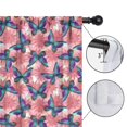 thumbnail image 4 of Blackout Kids Curtains,White Butterfly Red Blue Leaf Pattern Childrens Insulated Curtains Set Of 2,Bedroom Essentials,Toddler Room Decor 42"x63", 4 of 5