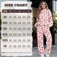 thumbnail image 6 of Garronmavis Polka Dot Sweat Set Comfrt Sweat Sets for Women 2 Piece Outfits Womens Matching Sweatsuit Set Wide Leg Sweat Pants with Pockets Pink Red, Size XS, 6 of 6