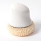 thumbnail image 1 of Cepillo para ollas, resistente a arañazos, suave, desmontable, para lavar platos, para cocina, restaurante (mango corto), color blanco, 1 of 2