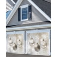 thumbnail image 3 of Christmas Balls Garage Door Banner Cover Decorations,Large Outdoor Hanging Garage Door Covers Christmas Thanksgiving Halloween Wall Backdrop for Party,Gradual Silver White Star Snowflake 6x13ft, 3 of 6