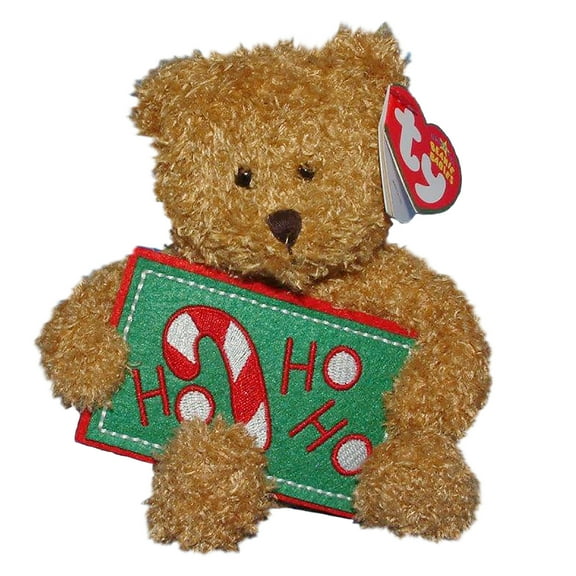 Ty Beanie Babies Ho Ho Ho the Bear with Sign Christmas Plush