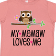 thumbnail image 4 of Inktastic My Memaw Loves Me Girl Owl Girls Toddler T-Shirt, 4 of 5
