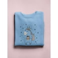 thumbnail image 3 of Cute Quote Unicorn And Coffee Sweatshirt Women -Image by Shutterstock, Female x-Large, 3 of 4