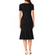 thumbnail image 3 of INSPIRE CHIC Vestido de Sheath para Mujeres, Vestido de Cóctel de los Años 50, Decoración de Botones, Vestido Midi de Sirena con Volantes, Negro, 3 of 5
