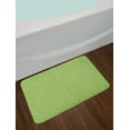 thumbnail image 2 of Ikat Bath Mat, Old Fashioned Gypsy Indonesian Pattern with Abstract Floral Motifs, Plush Bathroom Decor Mat with Non Slip Backing, 29.5" X 17.5", Apple Green Black, by Ambesonne, 2 of 2