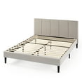 thumbnail image 3 of Zinus Maddon 35" Upholstered Platform Bed Frame, Beige, King, 3 of 9