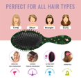 thumbnail image 7 of Green Christmas Tree and Star Pattern Hair Brush,Girls Detangling Hair Brush,Glide Through Tangles with Ease for Wet & Dry Hair,8.8"X2.8", 7 of 7