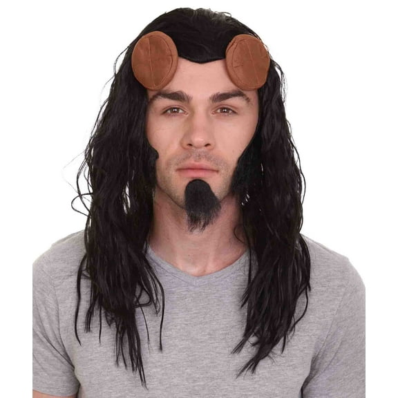 HPO Adult Men’s Dark Fantasy Cosplay Wig | TV/Movie Anime-Inspired Wig | Premium Breathable Capless Cap