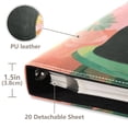 thumbnail image 4 of PU Leather Photo Album with Self-Adhesive Pages Scrapbook DIY Picture Holds 20+ Sheets Black Cat and Goldfish Bowl, 4 of 9