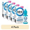 (4 pack) Blink Gel Tears Lubricating Eye Drops Moderate-Severe Dry Eye 10 ML