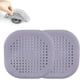 thumbnail image 1 of Paquete de 2 recogedores de pelo, cubierta de drenaje de ducha de silicona con 4 ventosas, fácil de instalar para baño, bañera, cocina (gris), 1 of 5