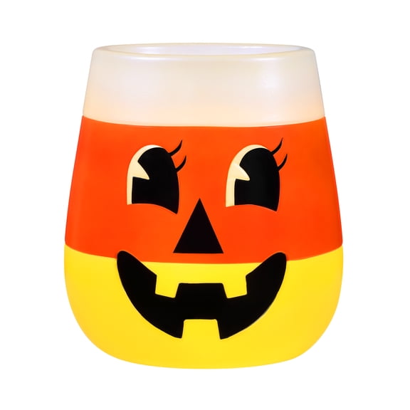 Mr. Halloween 18in Lit Blow Mold Candy Corn Bowl