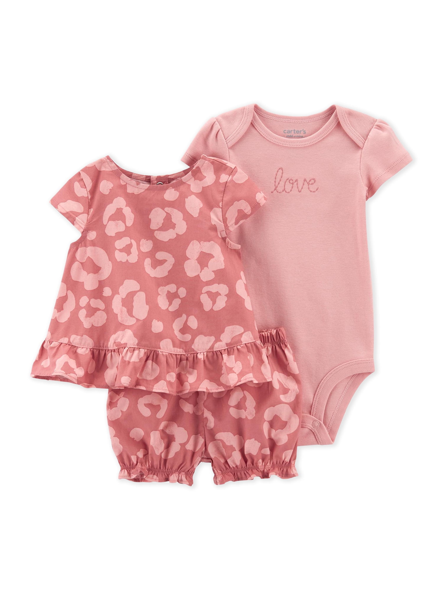 Carter's Child of Mine Baby Girl Outfit Set, 3-Piece, Sizes 0-24 Months