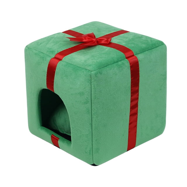 Christmas Rabbit Bed Large Rabbit House and Hideouts Warm Bunny Hut Cave for Rabbit Bunny Guinea Pig Chinchilla