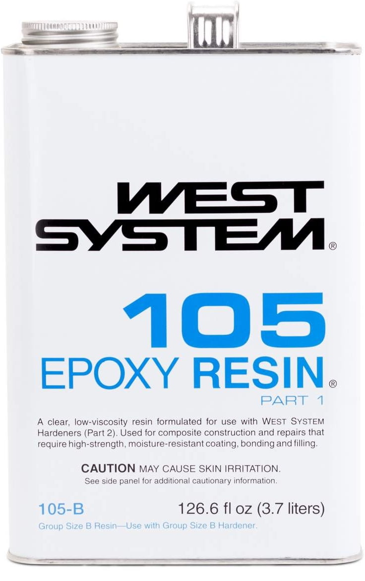 West System 105B Epoxy Resin with 205B Fast Epoxy Hardener & 300 Mini Pumps Set