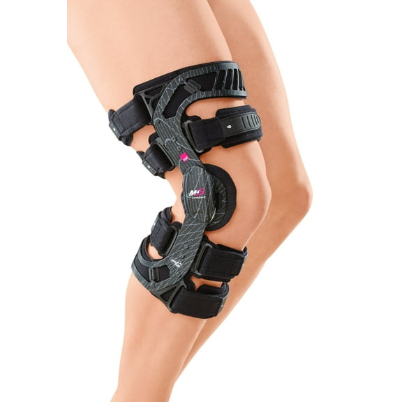 M.4s Comfort Functional Knee Brace, Left, Black, Medium - Standard