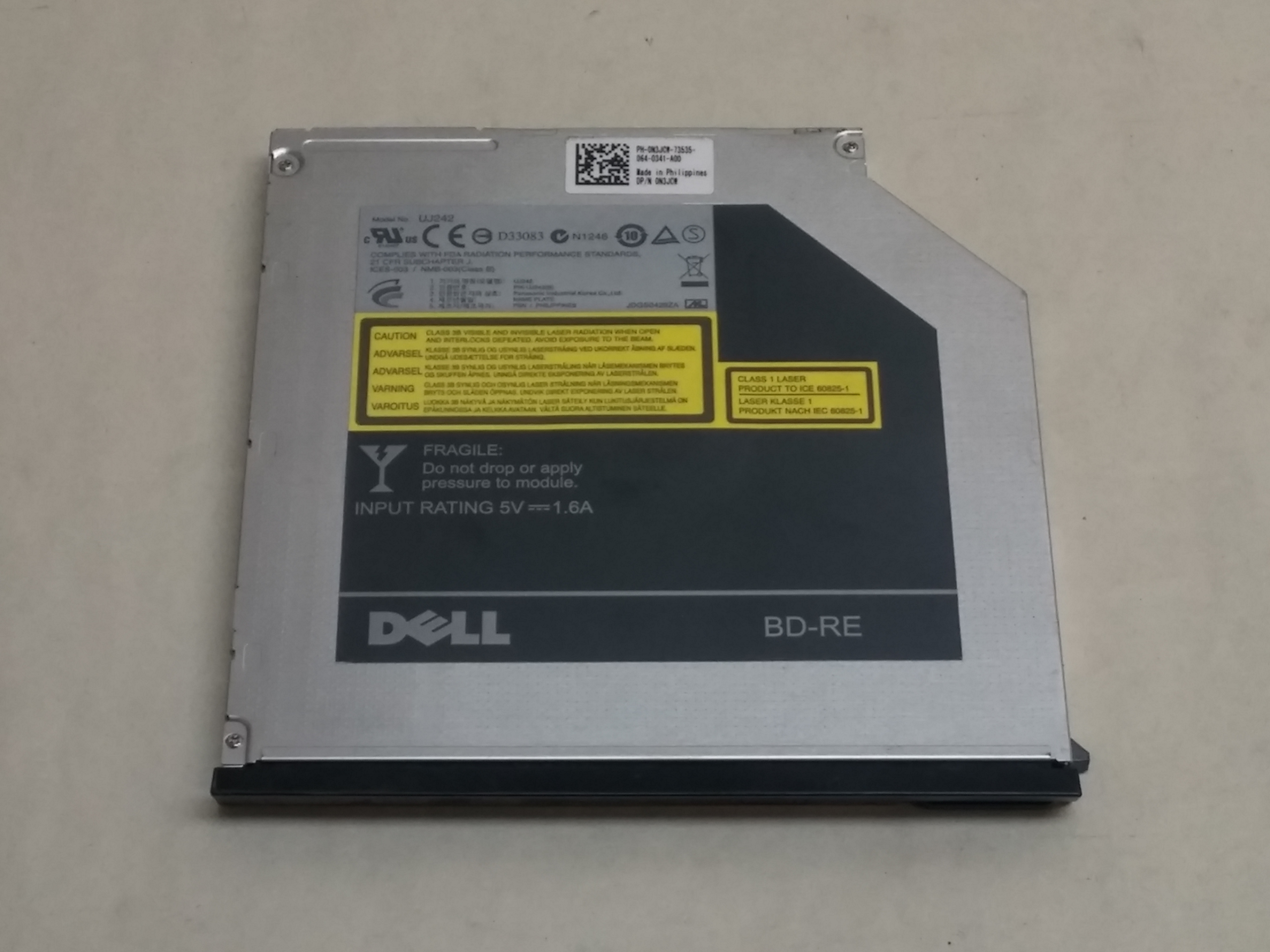 Used Dell Latitude E6410 DVD+/RW CDRW SATA Internal Laptop Optical