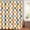 Blue, variant on Colorful Checkered Geometric Shower Curtain with 12 Hooks, Washable Polyester, Retro Bright Design, for Kids