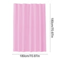 thumbnail image 2 of Plastic Shower Curtain - Water Repellent Flexible Sturdy Shower Liner for Bathroom Hotel Home Use, Easy Clean Lightweight Plastic Curtain for Shower Stall Water Protection Decor, 71*71in, Pink, 2 of 7