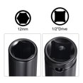 thumbnail image 3 of Unique Bargains Socket Accessory Set, 12mm Deep Socket 1/4' Hex Shank Impact Adapter with 1/2' Drive, 3 of 5