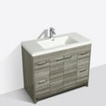 thumbnail image 4 of Eviva Lugano 48" Ash Modern Bathroom Vanity with White Integrated Acrylic Sink, 4 of 5