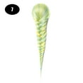 thumbnail image 1 of Sissi's Synthetic Hair Drawstring Rope Braids Ponytails Chignon Fishtail Ponytail Extension Purple Green Color Hairpiece, 1 of 25