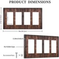 thumbnail image 4 of Sdmnsg-T Rustic Barn Doors Print Quad Rocker Decorative Electrical Receptacle Outlet Plates Covers for Bedroom Kitchen Farm House Decor, 4 of 5