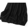 thumbnail image 5 of Women's Linen Long Skirt Summer Elasticized High Waist Bohemian Long Skirt Vintage Elasticized High Waist Pleated A-Line Flared Halter Skirt Ndbuld ,Black,M, 5 of 6