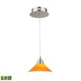 thumbnail image 2 of LCA101-8-16M-Elk Home-Cono - 7 Inch 5W 1 LED Pendant-Matte Satin Nickel Finish-Yellow Glass Color, 2 of 2